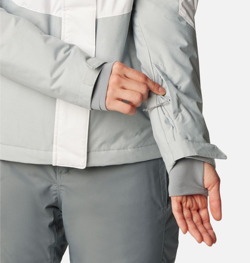 Columbia Rosie Run Insulated Women's Ski Jacket White | PVFXOS-853