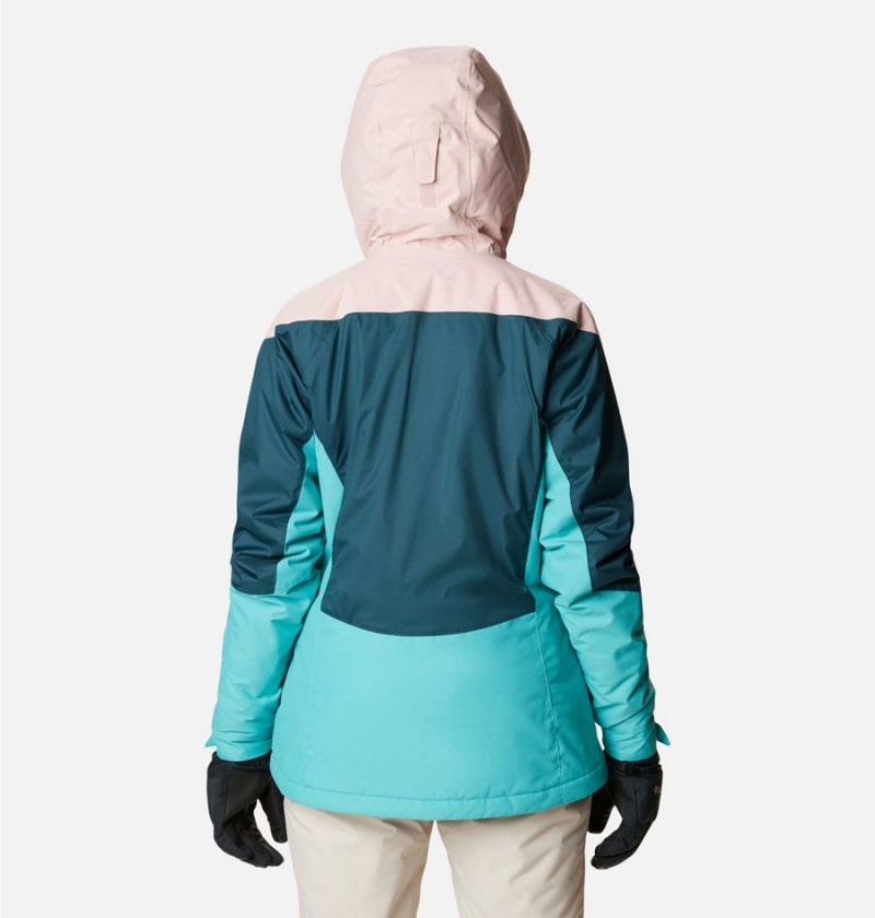 Columbia Rosie Run Insulated Women's Ski Jacket Turquoise | IUPNQX-162