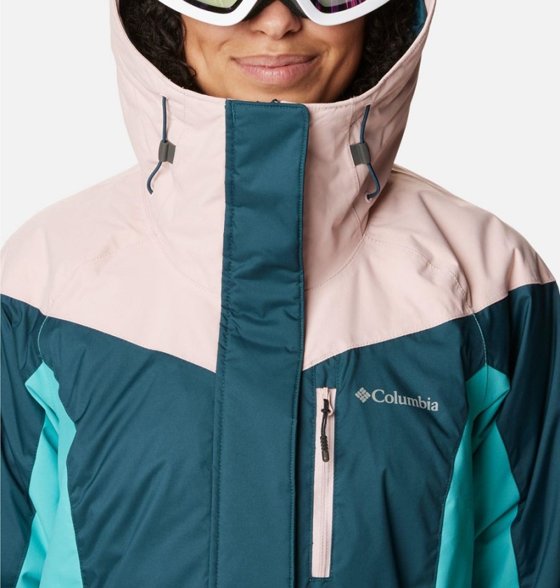Columbia Rosie Run Insulated Women's Ski Jacket Turquoise | IUPNQX-162