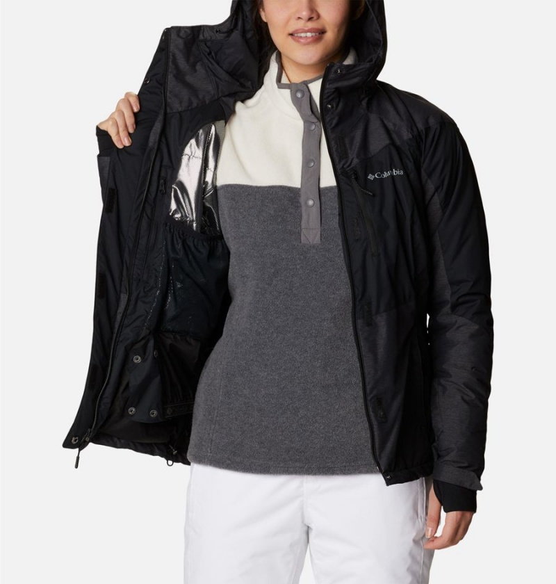 Columbia Rosie Run Insulated Women's Ski Jacket Black | HRXJBA-643