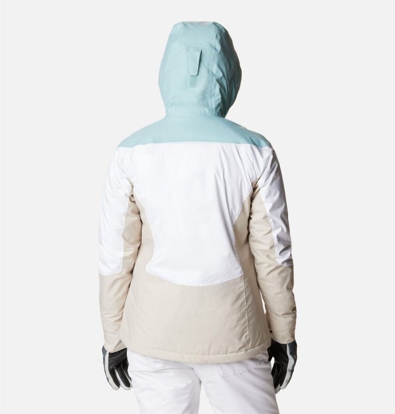 Columbia Rosie Run Insulated Women's Ski Jacket White | RDFIGY-051