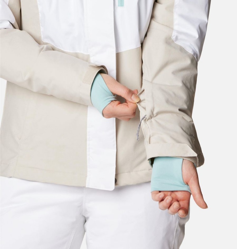 Columbia Rosie Run Insulated Women's Ski Jacket White | RDFIGY-051