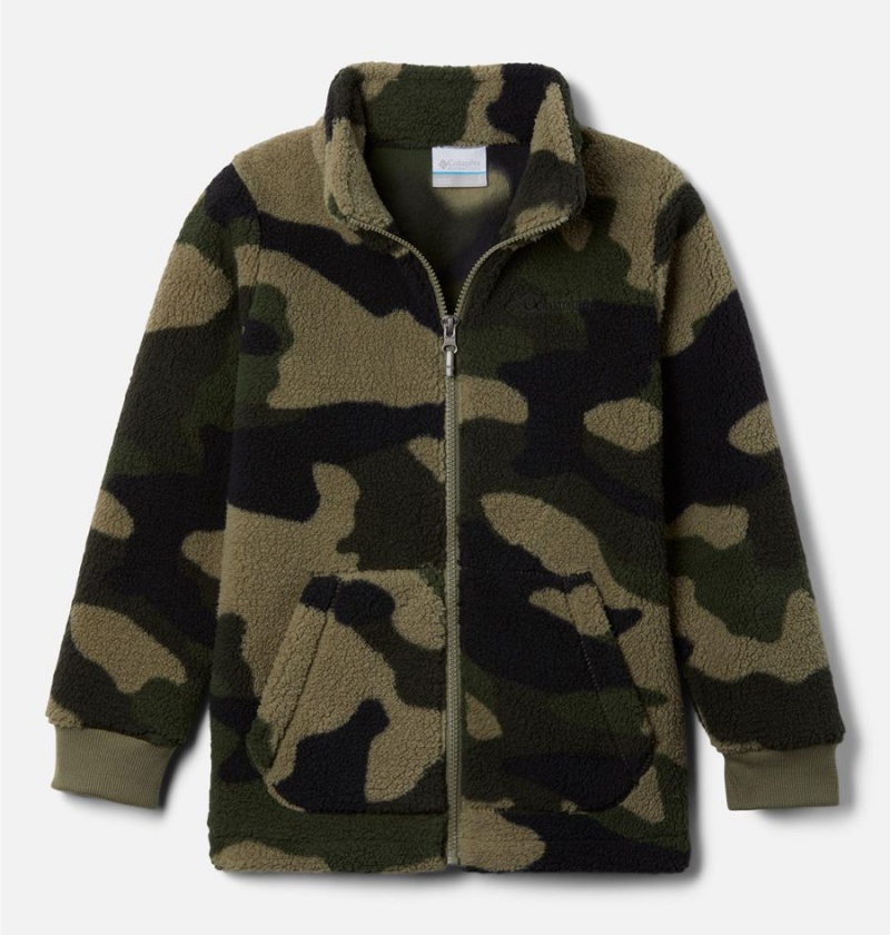 Columbia Rugged Ridge II Full Zip Sherpa Kids\' Jacket Green | JRMKLQ-412
