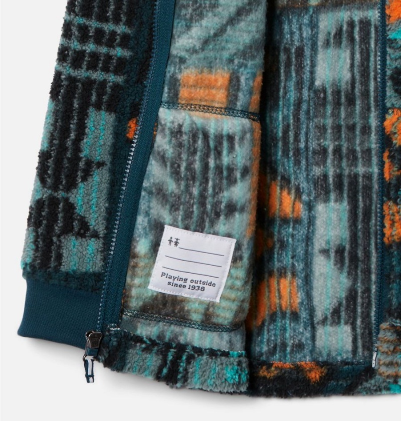 Columbia Rugged Ridge II Full Zip Sherpa Kids' Jacket Turquoise | PAXFUJ-826