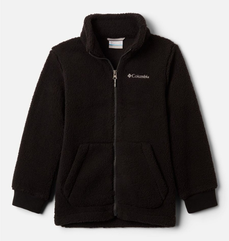 Columbia Rugged Ridge II Full Zip Sherpa Kids\' Jacket Black | PNICRE-376