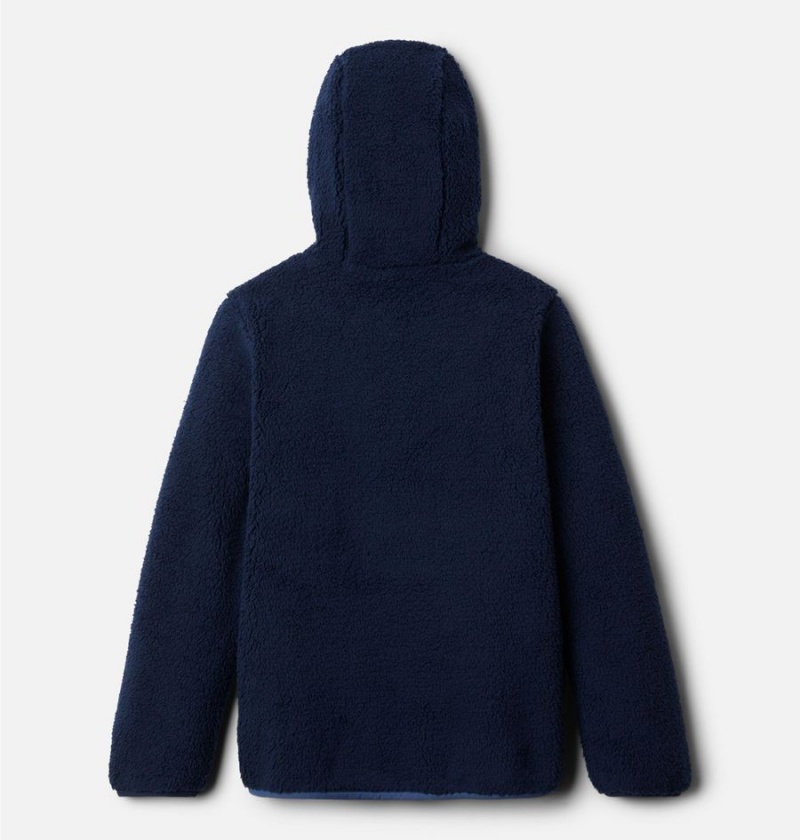 Columbia Rugged Ridge Sherpa Kids' Hoodie Navy | CSPNRK-587