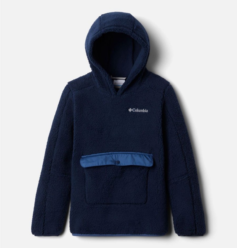 Columbia Rugged Ridge Sherpa Kids\' Hoodie Navy | CSPNRK-587