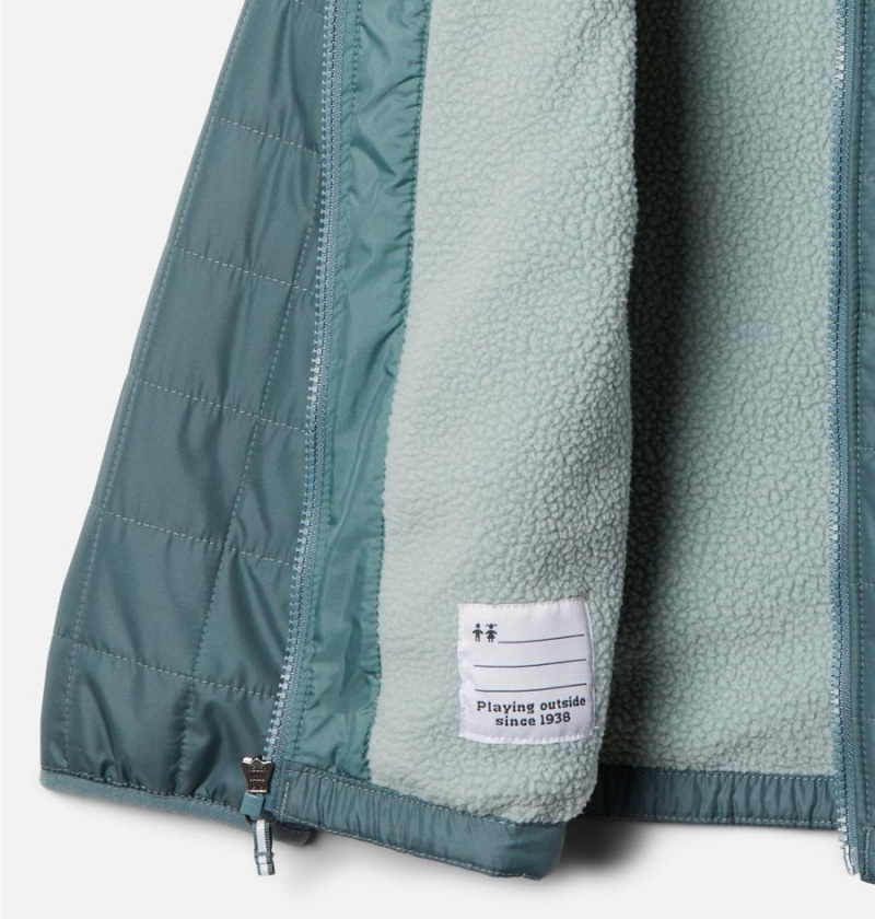 Columbia Rugged Ridge Sherpa Lined Kids' Jacket Turquoise | URFCNB-174