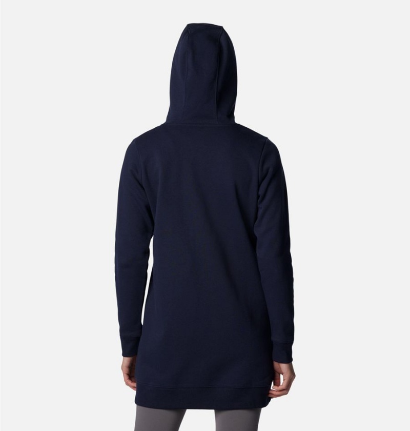 Columbia Rush Valley Long Full Zip Hoodie Women's Fleece Jacket Navy | WHPSBX-249