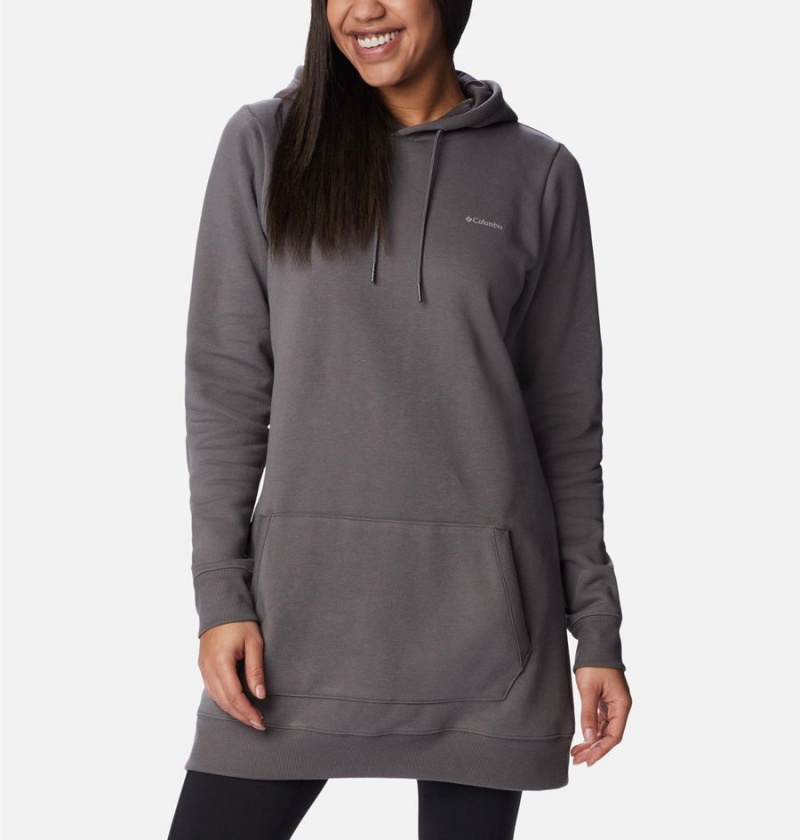 Columbia Rush Valley Long Women's Hoodie Grey | ROPTMV-321