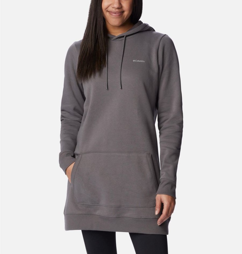 Columbia Rush Valley Long Women\'s Hoodie Grey | ROPTMV-321