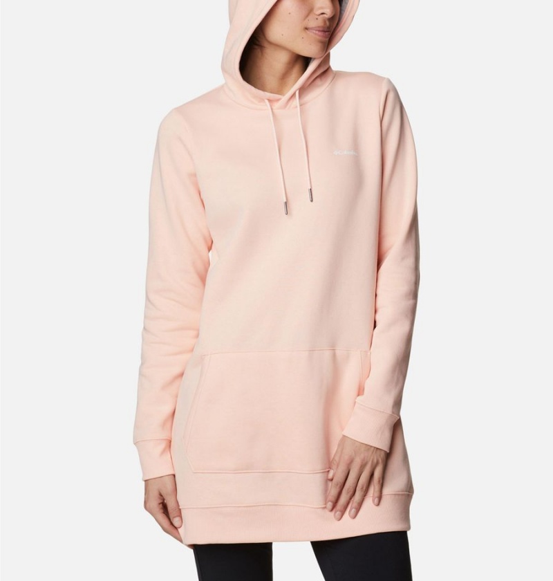 Columbia Rush Valley Long Women's Hoodie Pink | ULJSTE-058