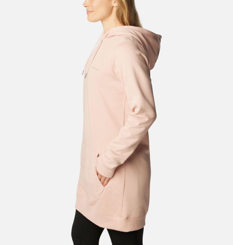 Columbia Rush Valley Long Women's Hoodie Pink | LOVZMD-745
