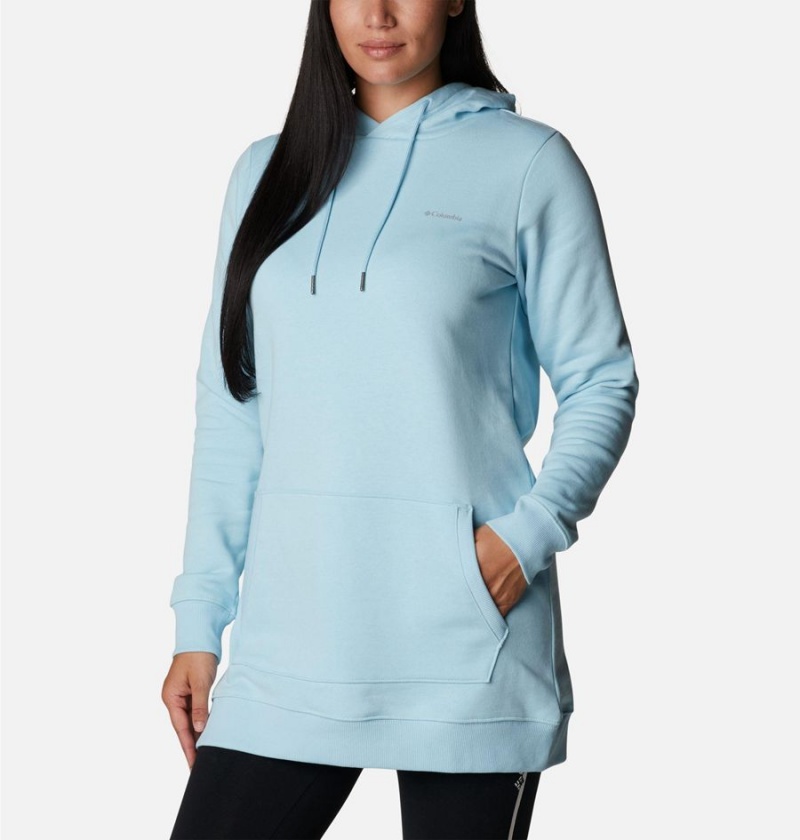 Columbia Rush Valley Long Women\'s Hoodie Blue | WAETVX-056