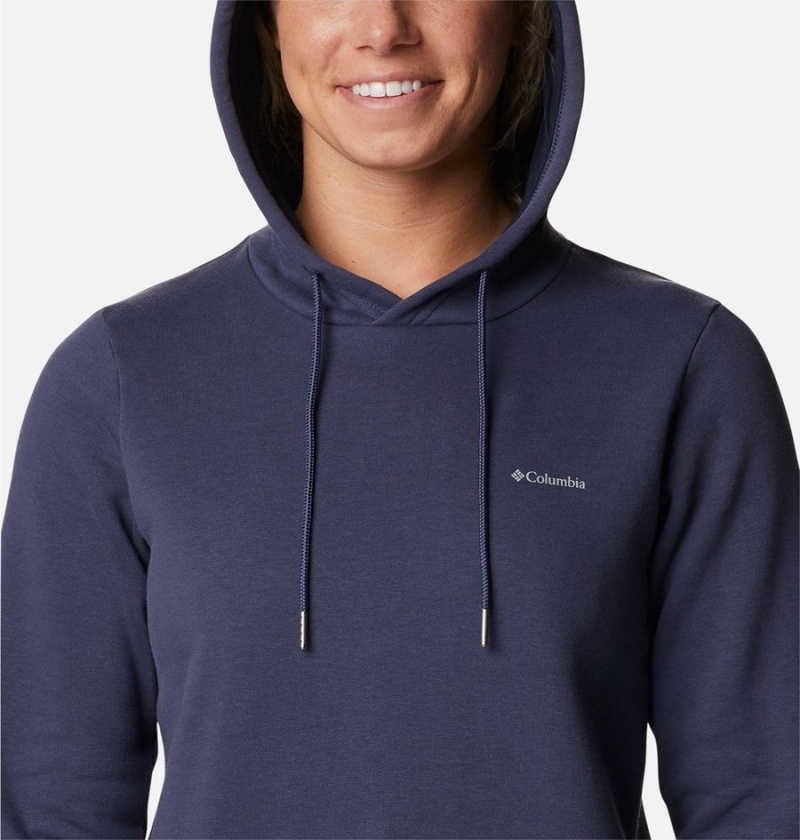 Columbia Rush Valley Long Women's Hoodie Navy | WRMJUN-642