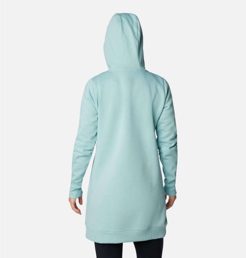 Columbia Rush Valley Long Women's Hoodie Turquoise | KREYFZ-061