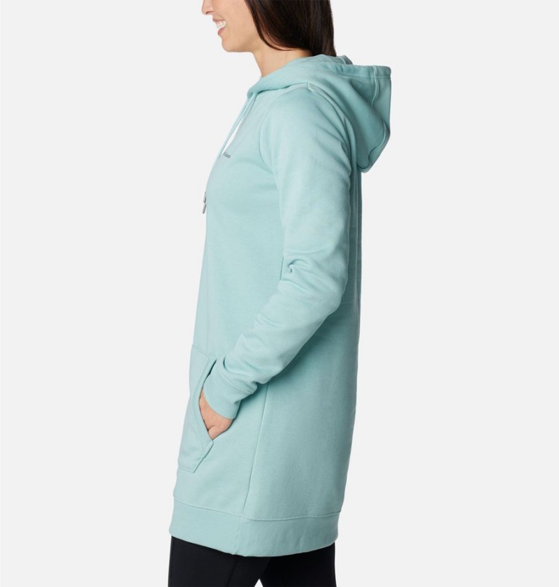Columbia Rush Valley Long Women's Hoodie Turquoise | KREYFZ-061