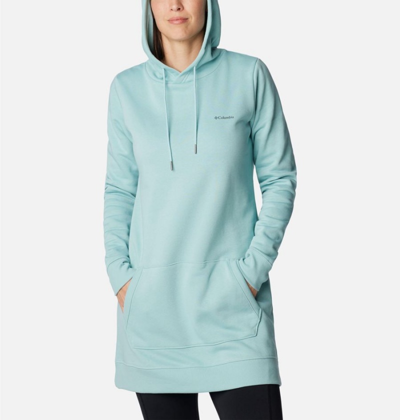 Columbia Rush Valley Long Women's Hoodie Turquoise | KREYFZ-061