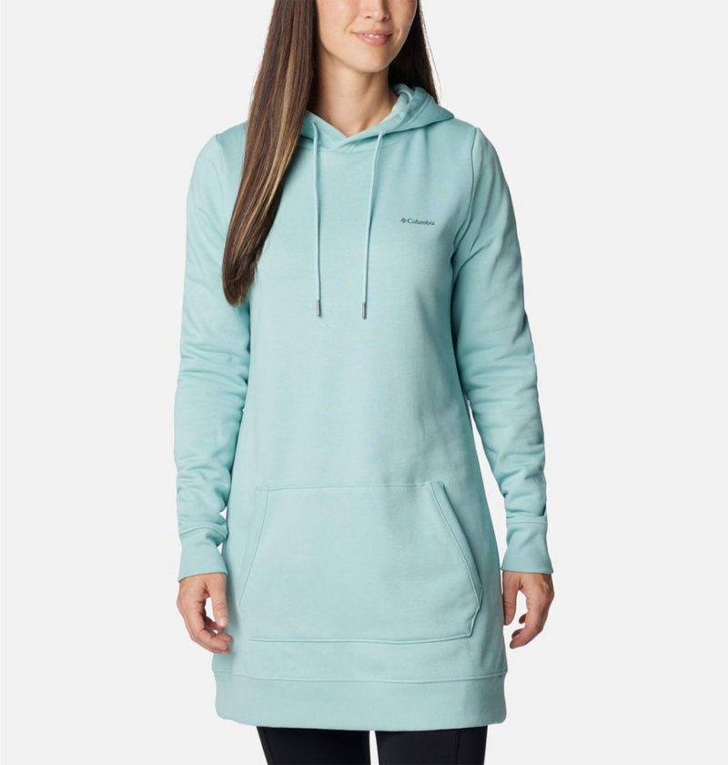 Columbia Rush Valley Long Women\'s Hoodie Turquoise | KREYFZ-061