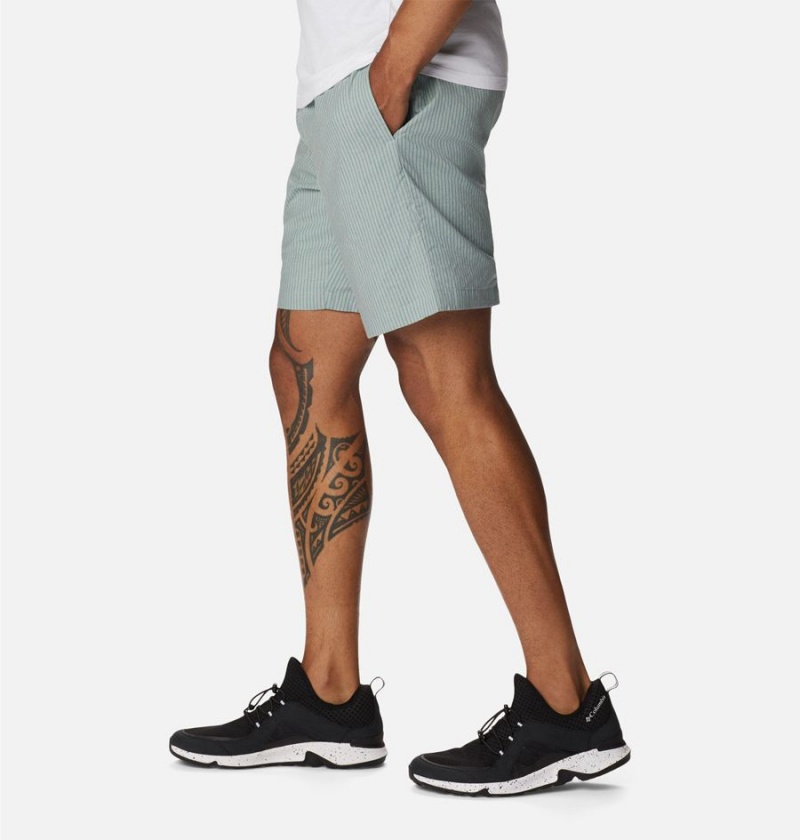 Columbia Sage Springs Linen Men's Shorts Green | QLDCME-081