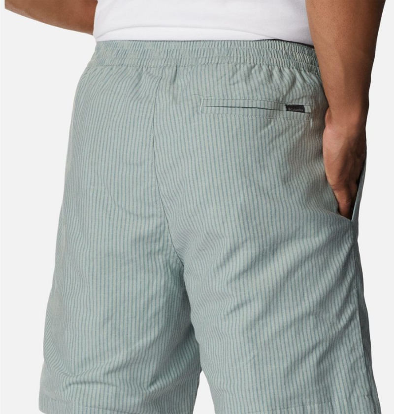 Columbia Sage Springs Linen Men's Shorts Green | QLDCME-081