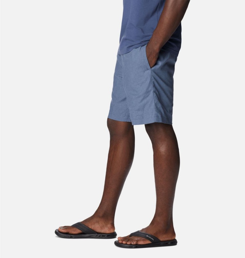 Columbia Sage Springs Linen Men's Shorts Blue | BLETYV-954