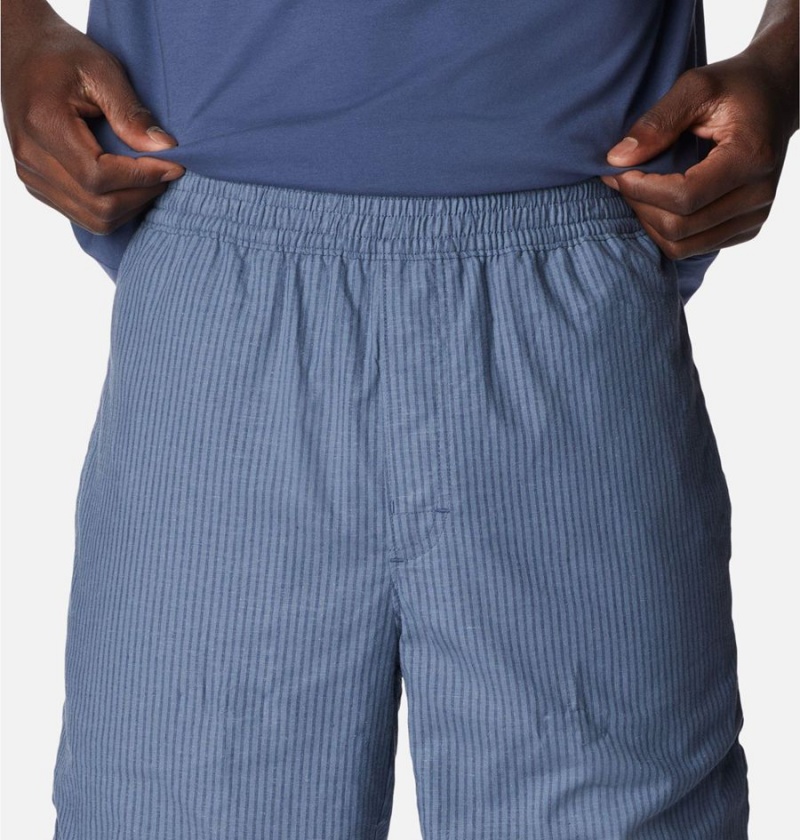 Columbia Sage Springs Linen Men's Shorts Blue | BLETYV-954