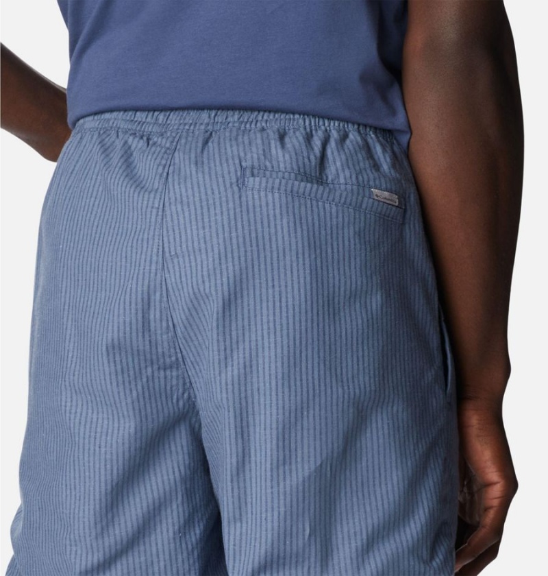Columbia Sage Springs Linen Men's Shorts Blue | BLETYV-954