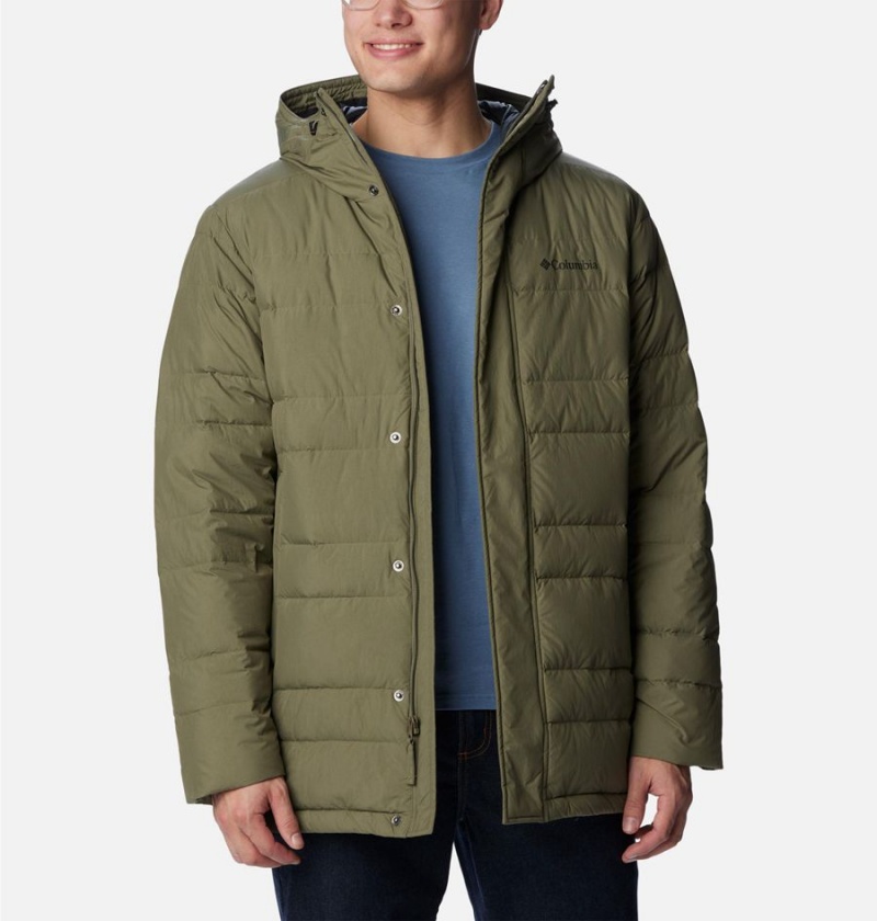 Columbia Saltzman Parka Insulated Men's Puffer Jacket Green | VPNSER-438