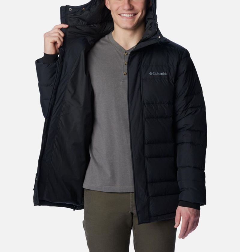 Columbia Saltzman Parka Insulated Men's Puffer Jacket Black | UAOLWF-356
