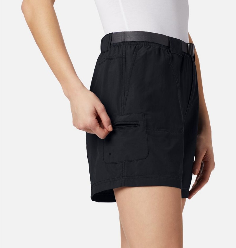 Columbia Sandy River Cargo Women's Shorts Black | SHVAUE-804