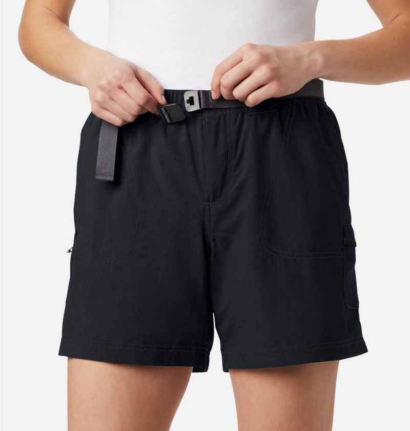 Columbia Sandy River Cargo Women's Shorts Black | SHVAUE-804