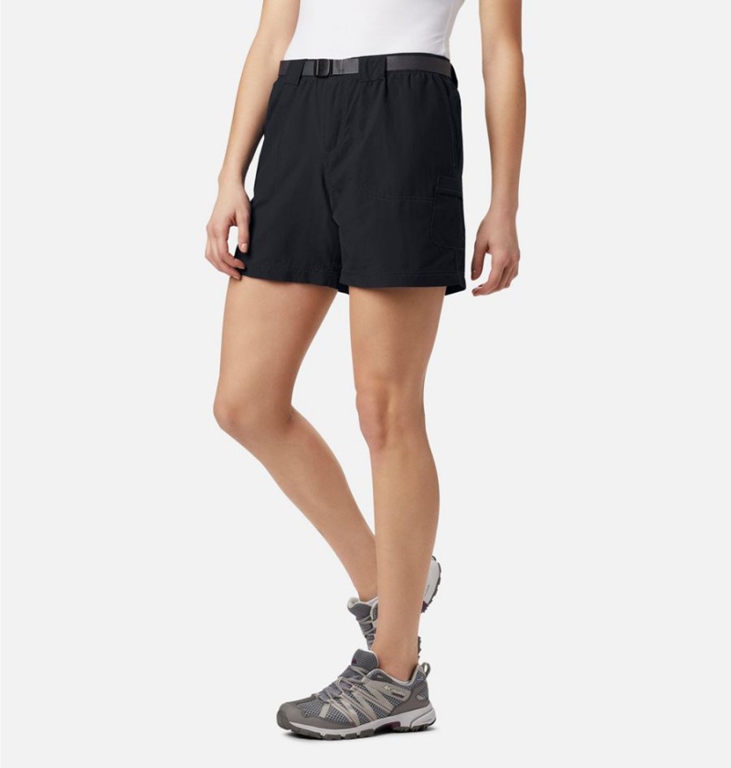 Columbia Sandy River Cargo Women\'s Shorts Black | SHVAUE-804