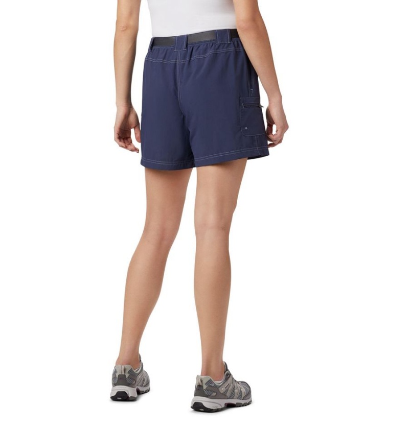 Columbia Sandy River Cargo Women's Shorts Navy | CYEBLZ-534