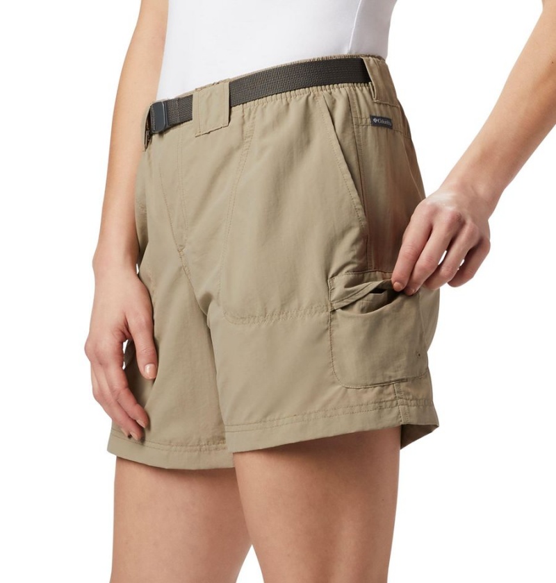 Columbia Sandy River Cargo Women's Shorts Khaki | VLSPBG-569
