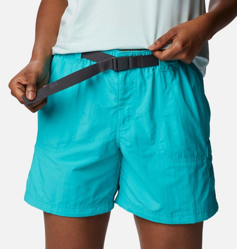 Columbia Sandy River Cargo Women's Shorts Turquoise | ZFAESU-309