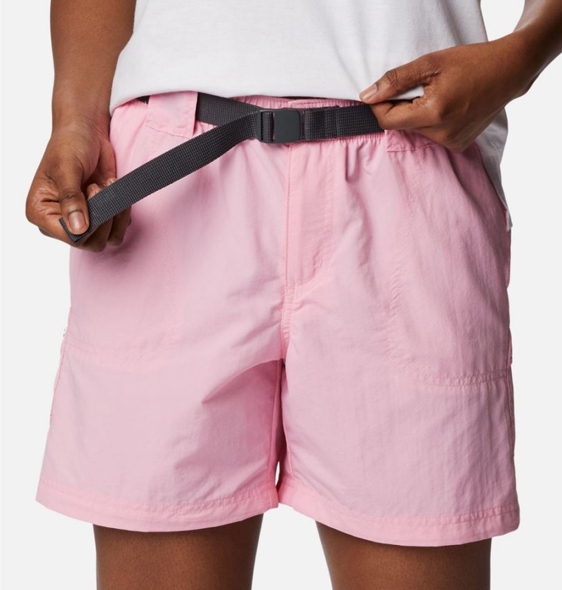 Columbia Sandy River Cargo Women's Shorts Pink | KFUGIV-782