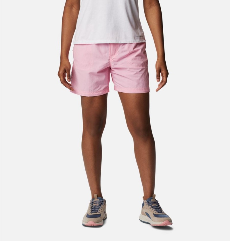 Columbia Sandy River Cargo Women\'s Shorts Pink | KFUGIV-782