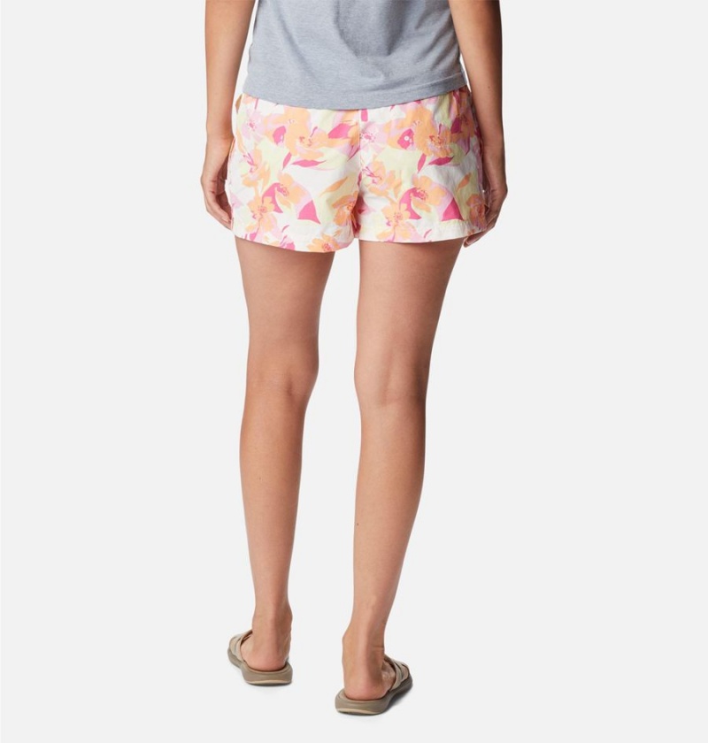 Columbia Sandy River II Printed Women's Shorts Pink | YKTWRF-694