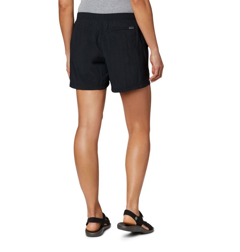 Columbia Sandy River Women's Shorts Black | IXONRY-031