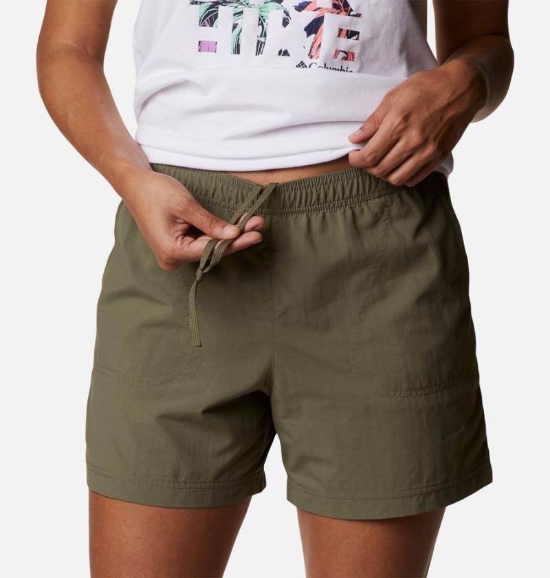 Columbia Sandy River Women's Shorts Green | FOQEPV-084