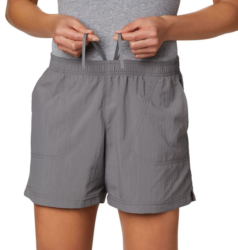 Columbia Sandy River Women's Shorts Grey | WPQGUR-142