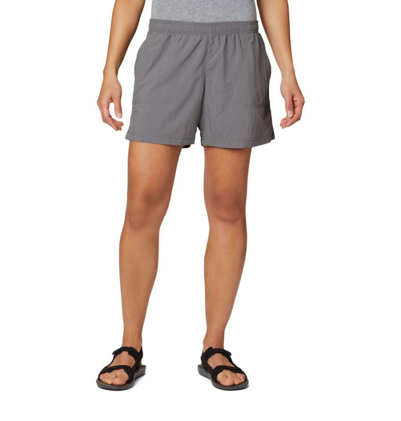 Columbia Sandy River Women\'s Shorts Grey | WPQGUR-142