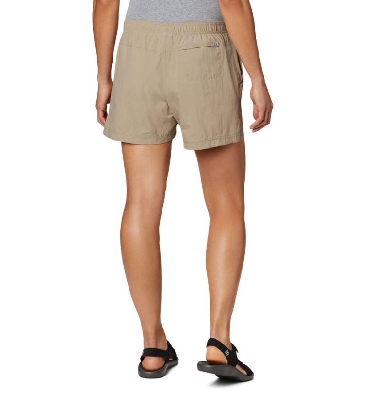 Columbia Sandy River Women's Shorts Khaki | HPNFTW-461