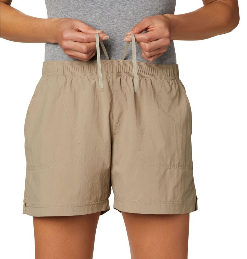Columbia Sandy River Women's Shorts Khaki | HPNFTW-461