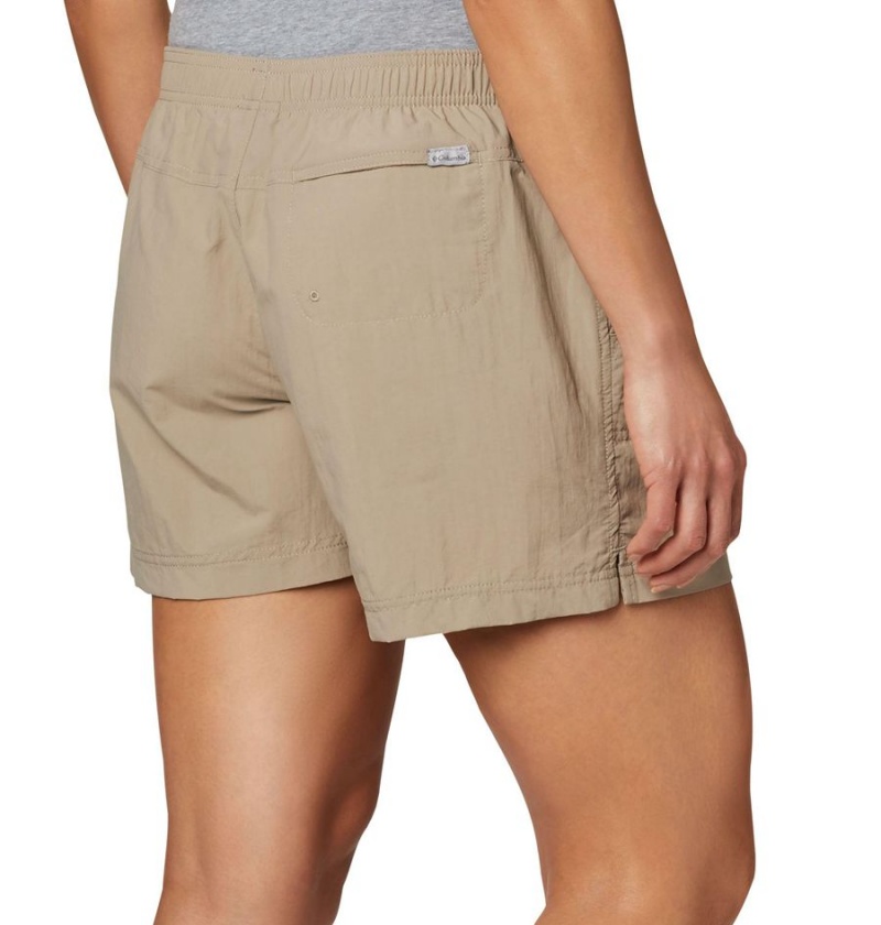 Columbia Sandy River Women's Shorts Khaki | HPNFTW-461