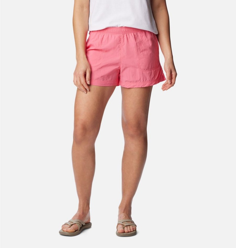 Columbia Sandy River Women\'s Shorts Pink | UHJATV-258