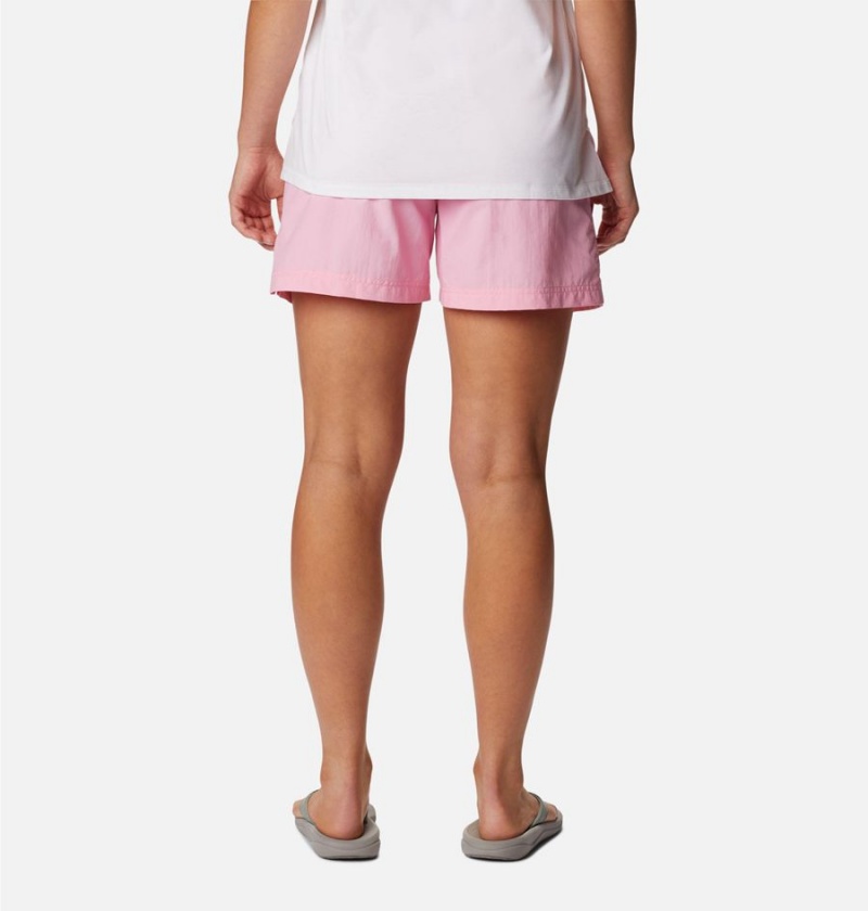 Columbia Sandy River Women's Shorts Pink | AQIDFU-832