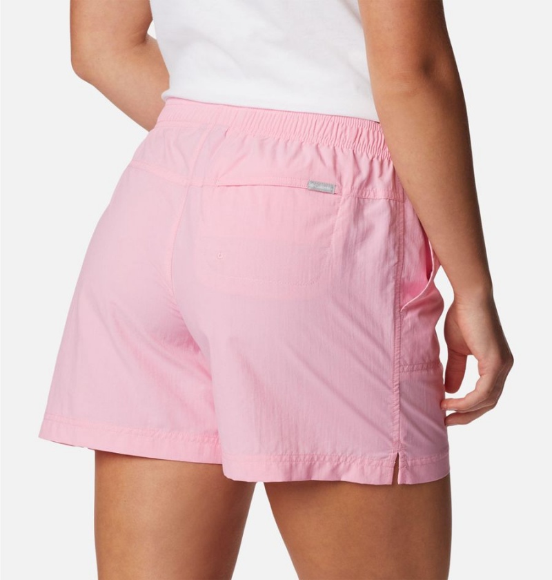 Columbia Sandy River Women's Shorts Pink | AQIDFU-832