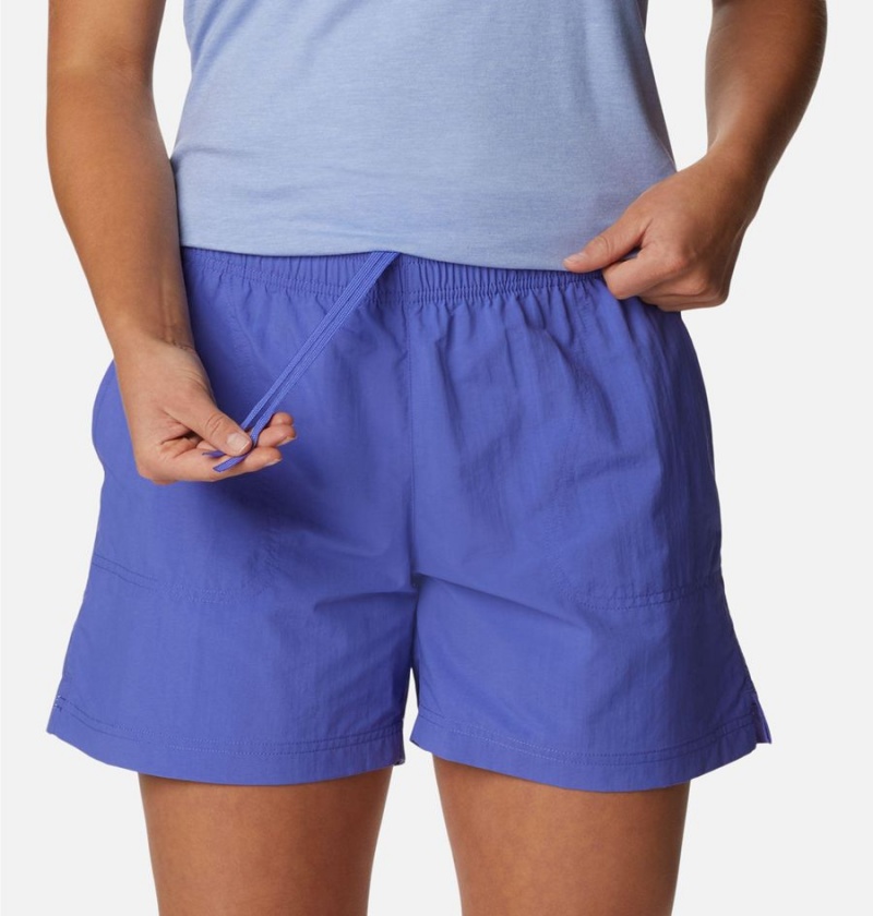 Columbia Sandy River Women's Shorts Purple | CDNOEF-521